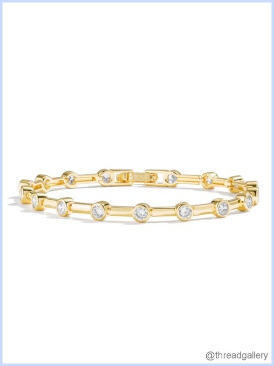Jewelry - 14K Gold Filled Tennis Bracelet Women Bezel CZ Dainty Chain
